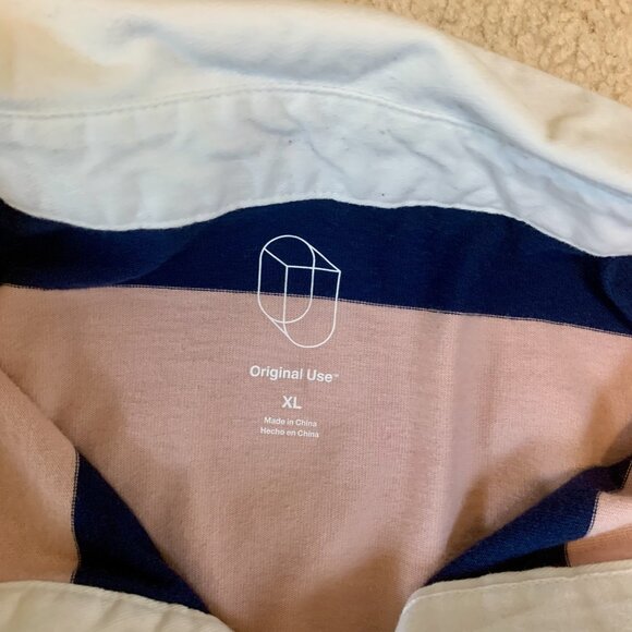 Original Use Pink, Blue, White Polo Rugby Shirt XL - Picture 2 of 7